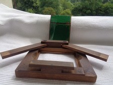 Ancien cadre d'impression négatif sur bois français, presses à châssis, avec verre