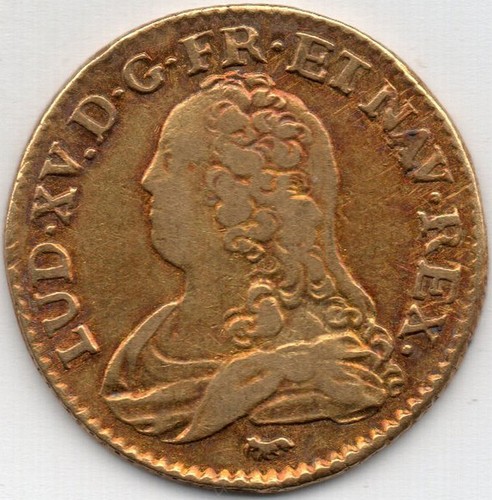 Louis d or - louis, xv