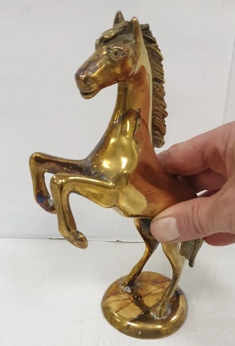 Sculpture cheval laiton bronze - cheval,
