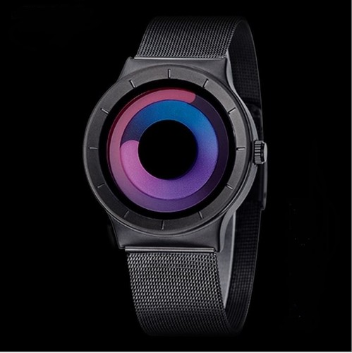 Modern steel wrist watch - modern, with