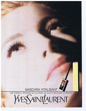 PUBLICITE ADVERTISING 094 1990 YVES SAINT LAURENT Mascara vitalisant