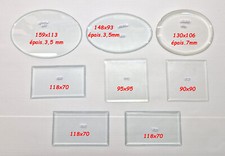 Verres plats biseautés