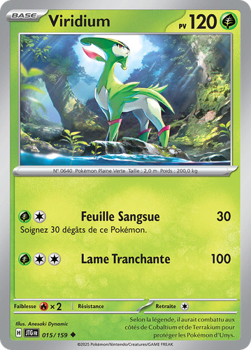 Carte pokémon viridium - carte,