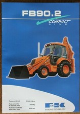 prospectus brochure tracteur travaux publics Fiat Kobelco FB90.2 prospetto FK