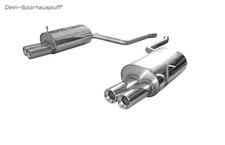 FOX Inox Système de Course BMW 7er E38 730i 735i 740i Par 2x63mm Aspect Diesel