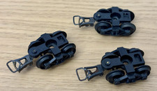 JOUEF lot de 3 bogies DIAMOND à clipser ou visser avec attelage boucle métal  HO