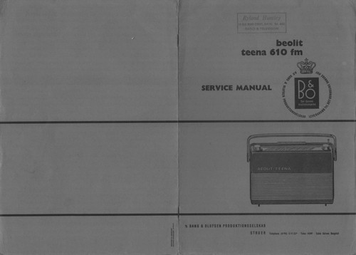 Manuel service bang olufsen - manuel, de