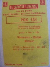 Jeu de balais pour démarreur PARIS - RHÔNE pour PEUGEOT 404, 504, 505 et J9