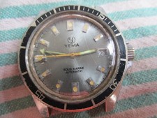 YEMA MONTRE PLONGEE SOUS MARINE AUTOMATIC FONCTIONNE FOND CADRAN BLEUE