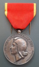 Médaille argent massif Société Industrielle de l' Est Travail ORIGINAL MEDAL