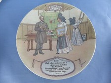 SARREGUEMINES assiette a lentille a suspendre D'r Herr Maire STOSKOPF Henri loux