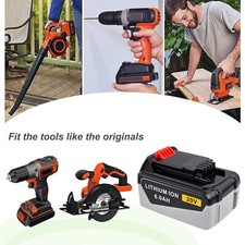 6Ah Batterie/Chargeur pour Black Decker 18/20V LB20 LBX20 LB2X4020 LST220 LBXR20