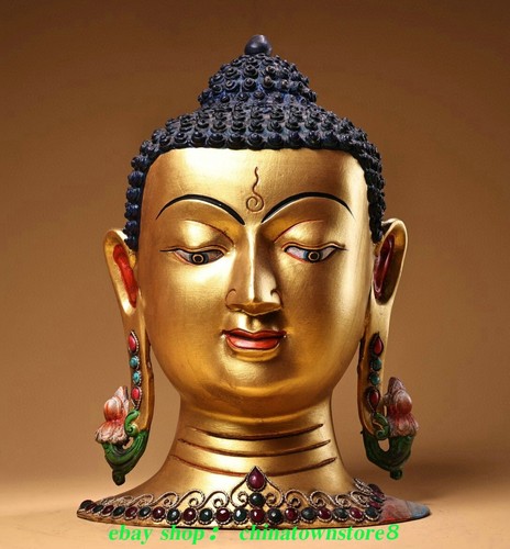 Old china bronze - 11''old, gold