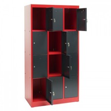 Armoire 12 casiers - vestiaire - collectivités - atelier - école D40561