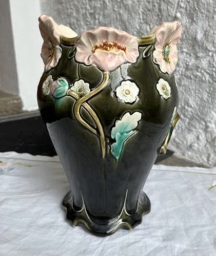 Vase barbotine art deco - art,