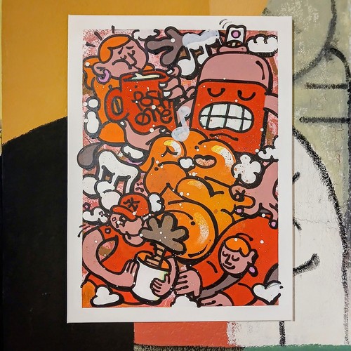 Toile graffiti street art - toile,