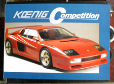 FERRARI : KOENIG - TRES RARE PROSPECTUS TESTAROSSA COMPETITION EN TRES BON ETAT