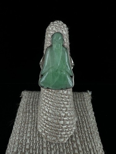 Bague jade jadeite fait - jadeite,