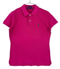 RALPH LAUREN Femme Skinny Polo T-Shirt Rose Taille M