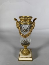 Vase cristal taillé et