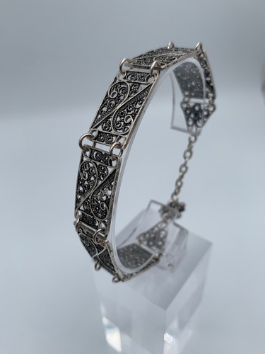 Bracelet ancien metal argente - metal,
