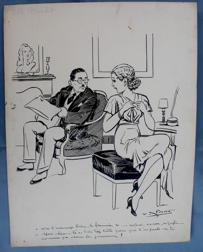Victor spahn dessin original - spahn,