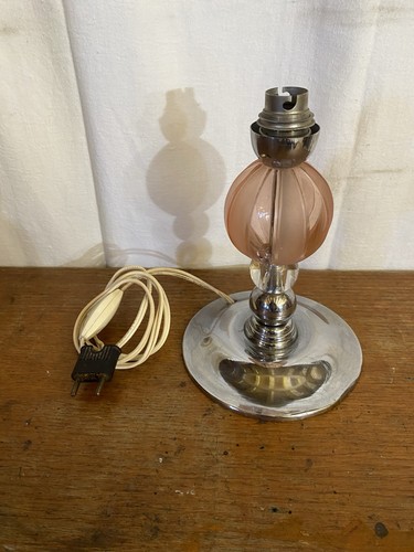 Pied lampe ancien boule - de,