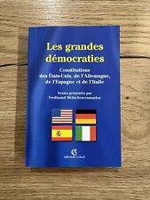 Livre Les grandes démocraties / constitution des Etats-Unis / Dalloz