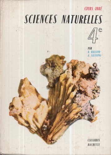 Ancien livre scolaire - ancien, sciences