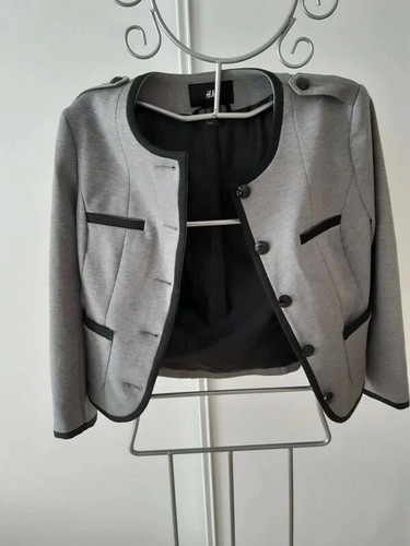 Veste boutonnée chic grise - , et
