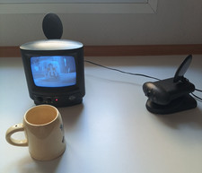 Kit caméra de surveillance sans fil rétro noir et blanc