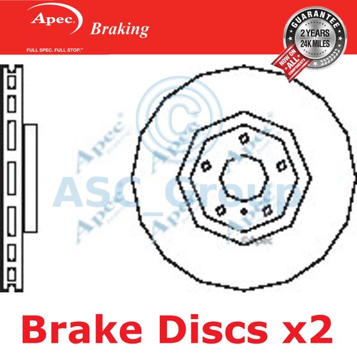 Apec braking 320mm ventilé - 2x,