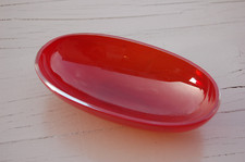 BELLE COUPE  VERRE SOUFFLÉ DE COULEUR RUBIS ROUGE , VIDE POCHE , BOL