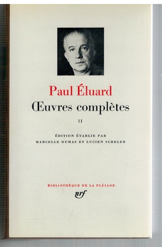 Eluard oeuvres - eluard, (paul)