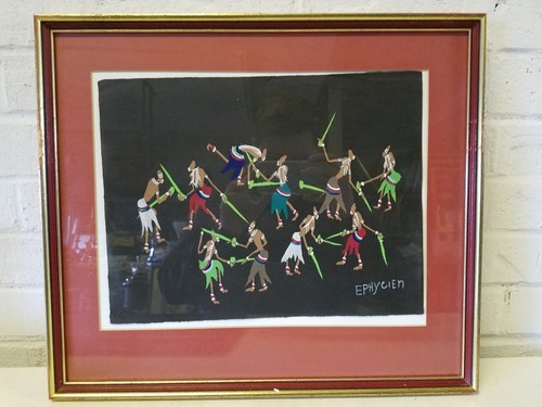 Vintage gouache painting - vintage,