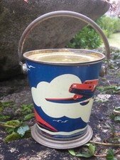 ANCIEN SEAU DE PLAGE TÔLE