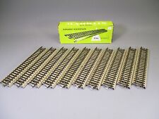 LQ601 MARKLIN 510 Train Ho 1/87 1:87 Boite 10 rails droits avec ballast 180 mm