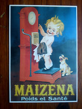 MAIZENA Enfant balance AUZOLLE child on a balance carte postale advert postcard
