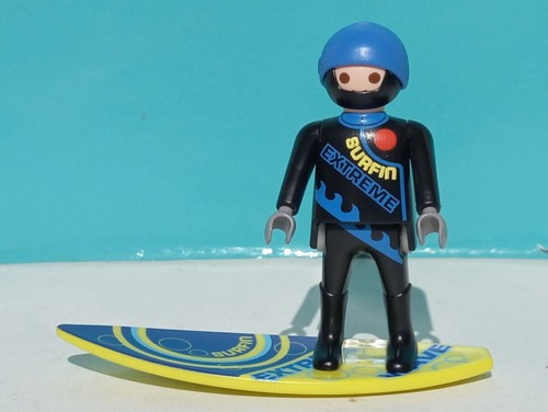 Figurine playmobil surfeur - figurine,