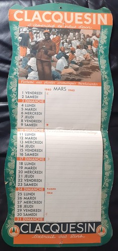 Calendrier original 1940 - ,