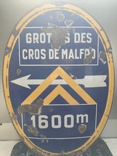 Plaque émaillée CITROEN ancienne bleue et jaune
