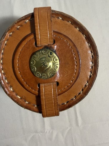 Brown leather hard - leather, sided