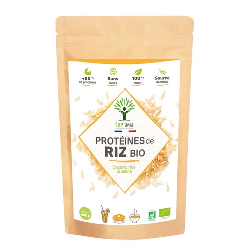 Protéine riz bio poudre - riz, en