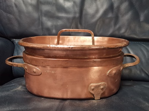 Ancienne daubière cuivre - ancienne,
