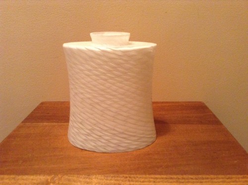 Vintage white swirl - 6",