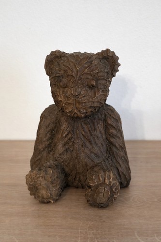 Ancienne sculpture ours - , en