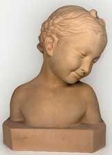 Sculpture Buste En Terre Cuite