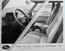 Photo Presse RANGE ROVER TURBO D INTERIOR de 04 / 1986 an100