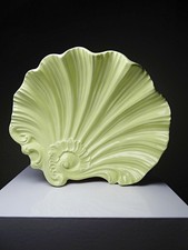 Petite coupe ou vide poche en faïence rococo coquillage vintage années 70-80