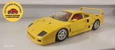 Ferrari F40 1987 burago 1/18 - miniature Jaune - rare vintage collector